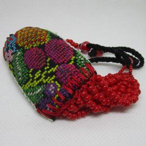 vintage tapestry woven cuff bracelet